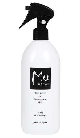 Mu water  -Sanitization & Deodorization Mist- Premium 次亜塩素酸水　ミストスプレー